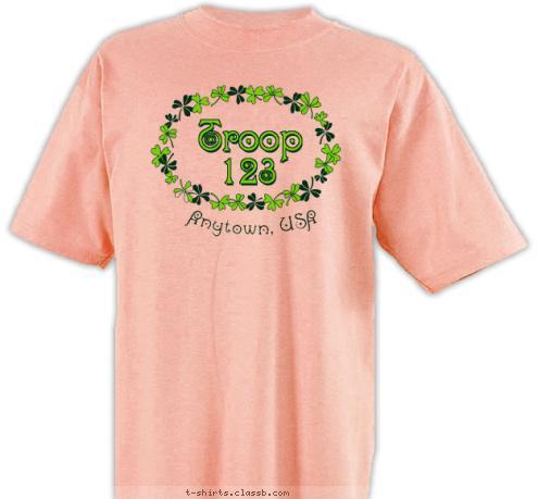 Troop Anytown, USA Troop 123 T-shirt Design SP2528