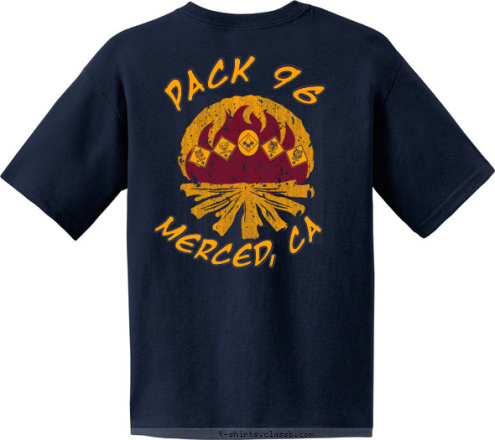 PACK 96 Merced, CA T-shirt Design 