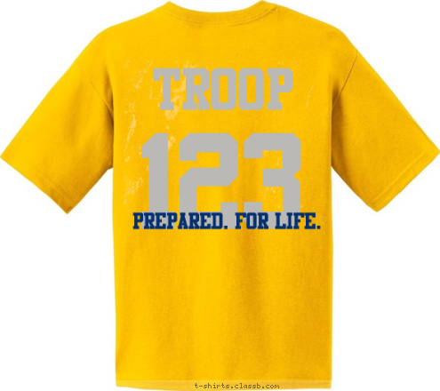 Wellington, FL TROOP 208 PREPARED. FOR LIFE. 123 TROOP EST.       2003 BOY SCOUT T-shirt Design 