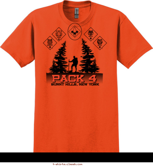 BURNT HILLS, NEW YORK PACK 4 T-shirt Design 