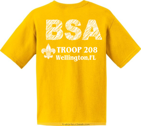 Wellington,FL Wellington,FL TROOP 208 TROOP 208 T-shirt Design 