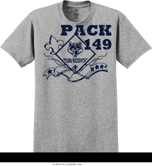 GET WITH THE PACK! CONNECTICUT WINDSOR  Pack
149 T-shirt Design 