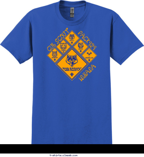 Indiana 929 Pack Scout Cub T-shirt Design 