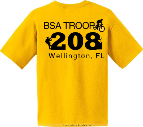 Wellington, FL 208 Wellington, FL 208 BSA TROOP BSA TROOP T-shirt Design 