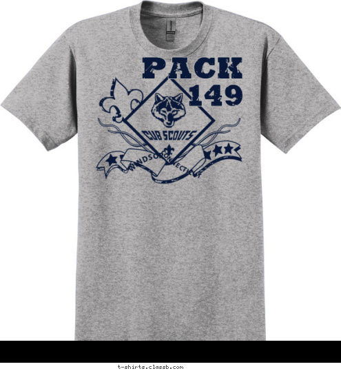 GET WITH THE PACK! CONNECTICUT WINDSOR  Pack
149 T-shirt Design 