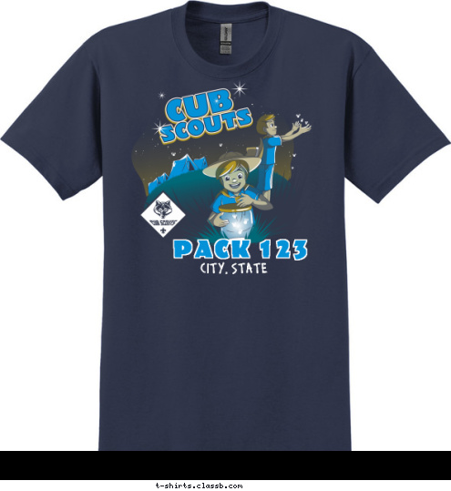 CAMP DAY
 2017 CITY, STATE PACK 123 T-shirt Design SP6723