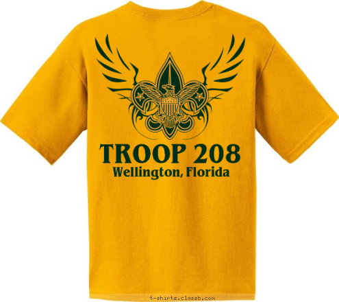 Wellington, Florida Wellington, Florida TROOP 208 TROOP 208 T-shirt Design 