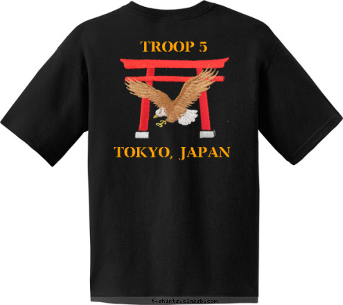 TOKYO, JAPAN 5
 5
 TROOP
 TROOP 
 TOKYO, JAPAN T-shirt Design 