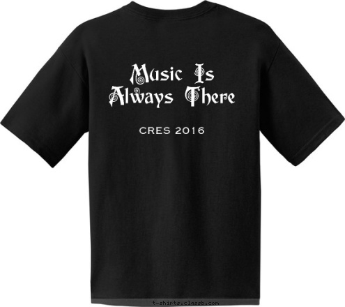 CRES 2016 Music Is 
Always There T-shirt Design 