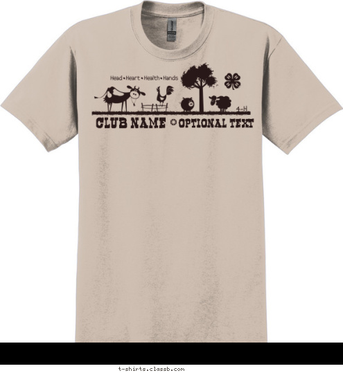 Your text here CLUB NAME   CITY STATE 4-H T-shirt Design SP6760