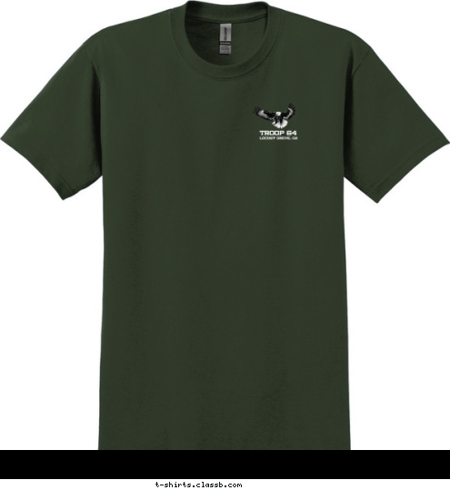 TROOP 64
 Locust Grove, GA TROOP 64
 BOY SCOUTS Locust Grove, GA TROOP 64
 T-shirt Design 