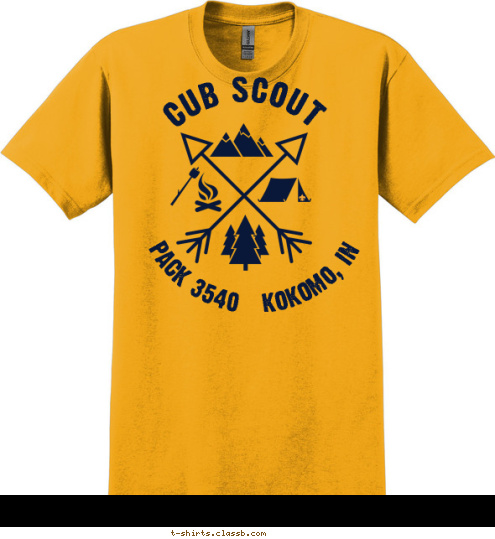 PACK 3540   KOKOMO, IN CUB SCOUT T-shirt Design 