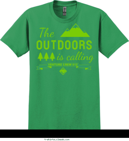 VENTURE CREW 612 OUTDOORS T-shirt Design 