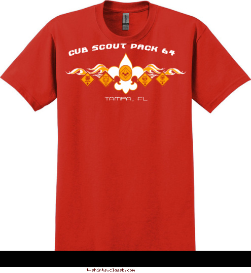 TAMPA, FL Cub Scout Pack 64 T-shirt Design 