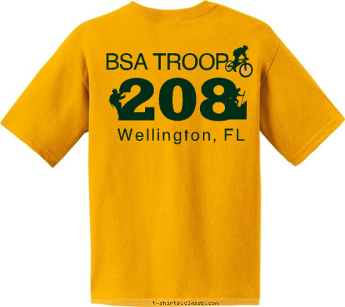 Wellington, FL 208 Wellington, FL 208 BSA TROOP BSA TROOP T-shirt Design 