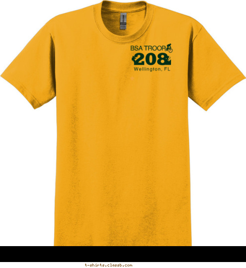 Wellington, FL 208 Wellington, FL 208 BSA TROOP BSA TROOP T-shirt Design 