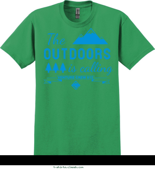 VENTURE CREW 612
 OUTDOORS T-shirt Design 