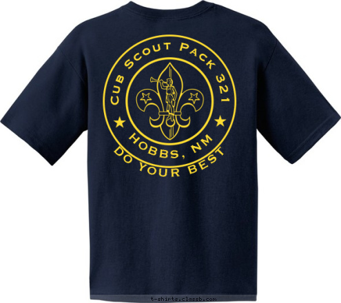 DO YOUR BEST  Cub Scout Pack 321 HOBBS, NM T-shirt Design 