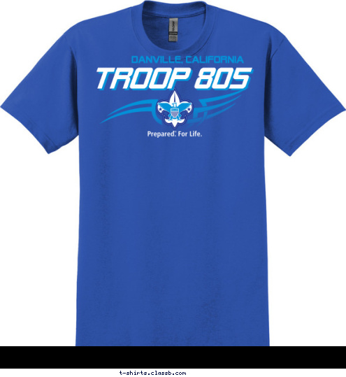 TROOP 805 Danville, California T-shirt Design 