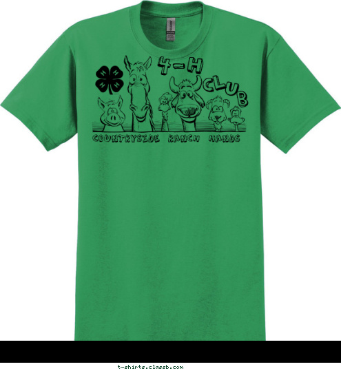 4-H Countryside Ranch Hands B U L C T-shirt Design 