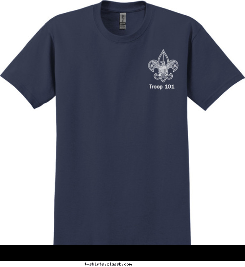 Troop 101 VERDUGO HILLS COUNCIL Glendale,  CA 101 TROOP T-shirt Design 