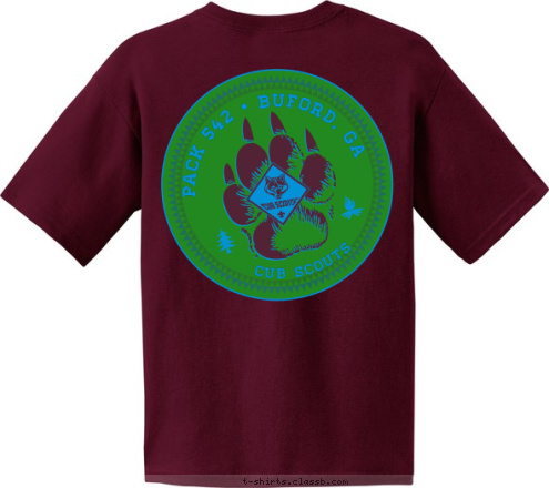 CUB SCOUTS PACK 542 • BUFORD, GA  CUB SCOUTS PACK 542  PACK 542 • BUFORD, GA  T-shirt Design 