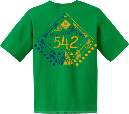 CUB SCOUT 542 CUB SCOUT PACK PACK 542 T-shirt Design 