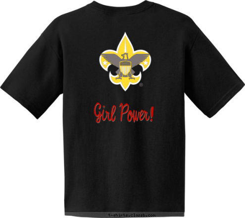 TROOP 123 CITY, STATE BOY SCOUTS T-shirt Design 