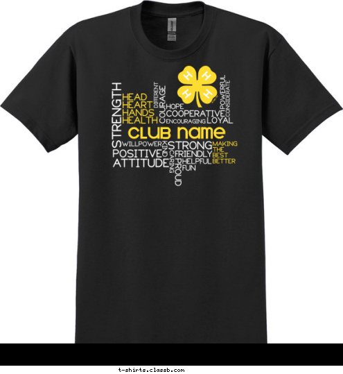 club name T-shirt Design 