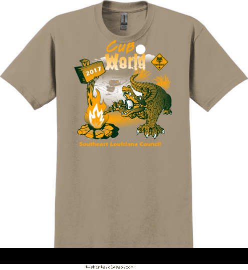 Southeast Louisiana Council 2017 Cub World T-shirt Design 