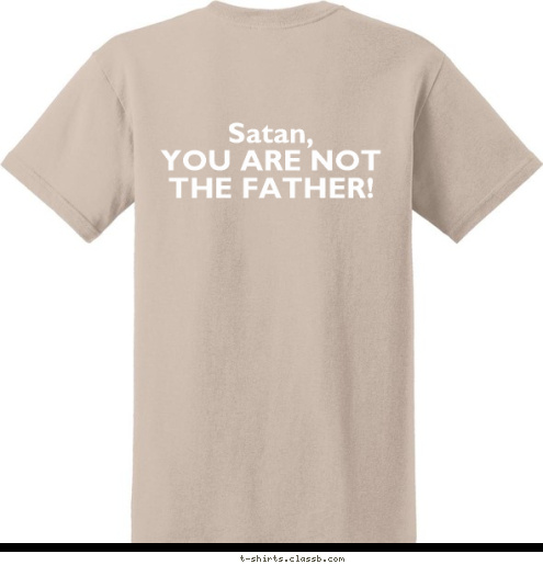 CUB SCOUT  PACK  123 Satan,
YOU ARE NOT THE FATHER! CITY, STATE RUNNING WITH THE PACK! T-shirt Design 