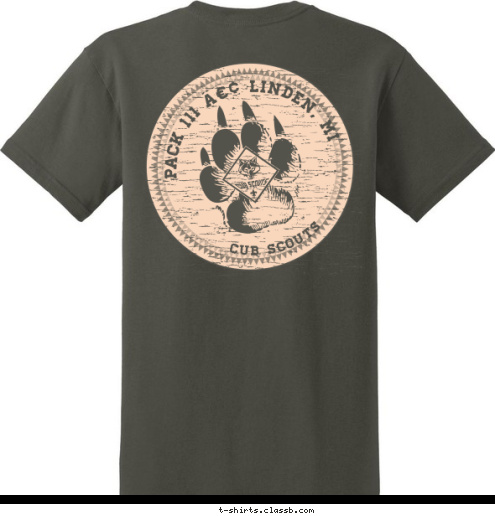 New Ipswich NH TROOP 42 PACK 111 CUB SCOUTS LINDEN, MI PACK 111 • LINDEN, MI  T-shirt Design 