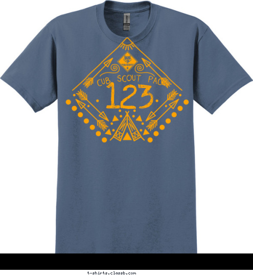 123 CUB SCOUT PACK T-shirt Design 