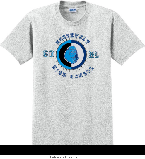 12 11 ROOSEVELT HIGH SCHOOL T-shirt Design SP1010