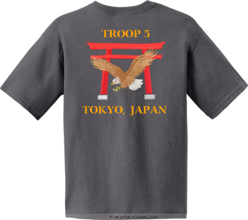 5
 5
 TROOP 
 TROOP
 TOKYO, JAPAN T-shirt Design 