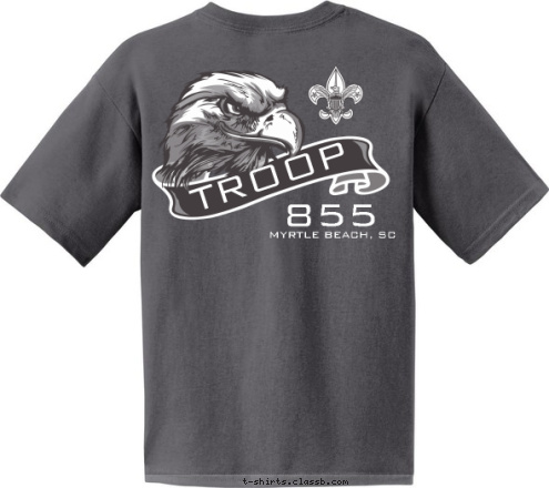 MYRTLE BEACH, SC TROOP 564 855 TROOP MYRTLE BEACH, SC T-shirt Design 