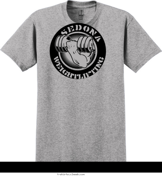 Retro Weightlifting Design T-shirt Design