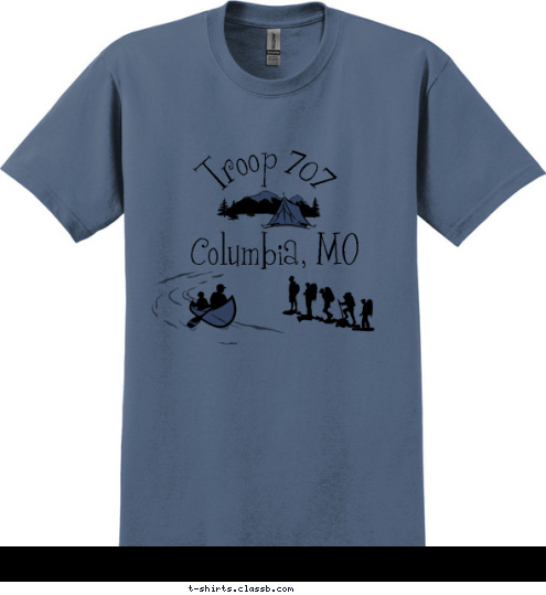 50 1966-2016 Great Rivers Council If you're not having fun, you're not doin' it right Troop 707 1966 BSA Columbia, MO T-shirt Design 