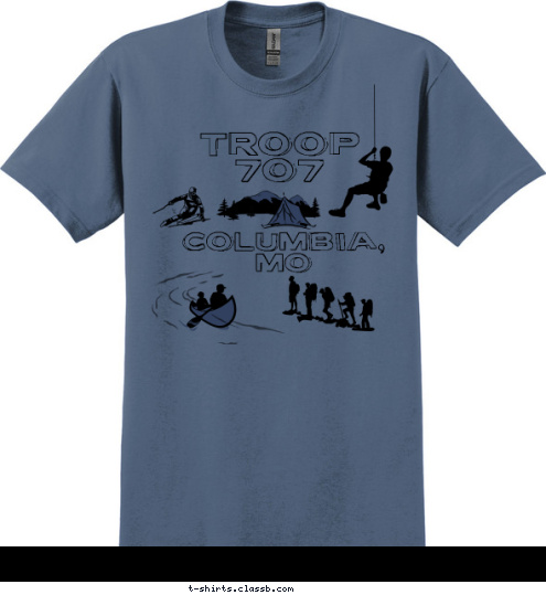 If you're not having fun, you're not doin' it right Troop 707 1966 BSA Columbia, MO T-shirt Design 