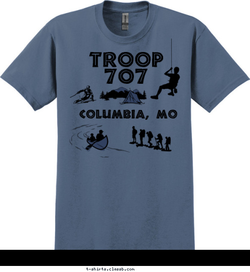 If you're not having fun, you're not doin' it right Troop 707 1966 BSA Columbia, MO T-shirt Design 