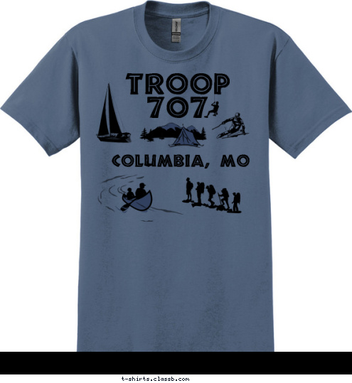 If you're not having fun, you're not doin' it right Troop 707 1966 BSA Columbia, MO T-shirt Design 