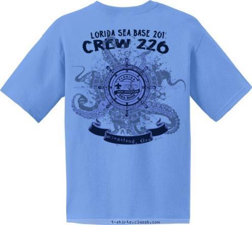 Venture Crew 226
King of Peace Episcopal Church
Kingsland, GA Kingsland, Georgia Crew 226 FLORIDA SEA BASE 2017 T-shirt Design 