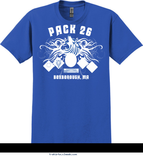 PACK 26 BOXBOROUGH, MA T-shirt Design 