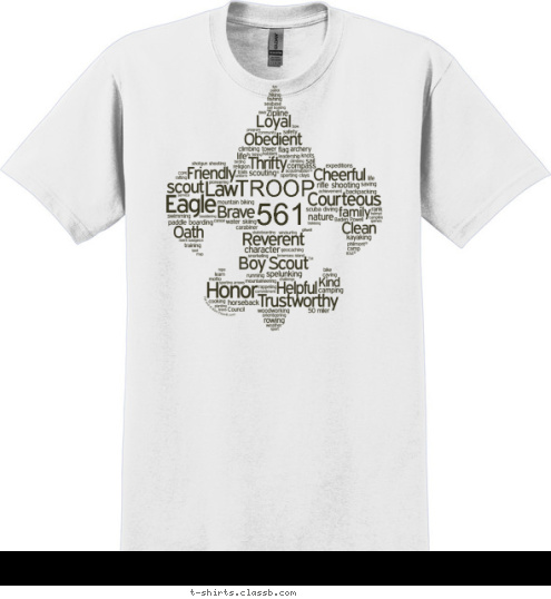 New Text 561 TROOP T-shirt Design 