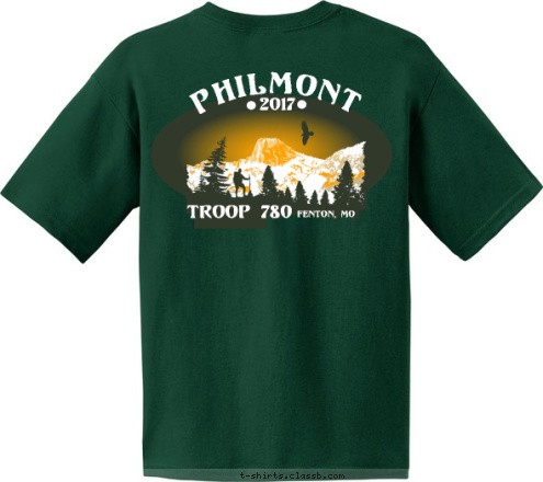 TROOP 780 FENTON, MO
 TROOP 780 PHILMONT FENTON, MO 2017 PHILMONT T-shirt Design 