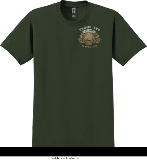 TREK 624 FENTON, MO TROOP 780 TROOP 780 FENTON, MO PHILMONT PHILMONT 2017 T-shirt Design 