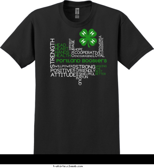 Portland Boosters T-shirt Design 