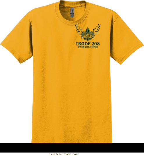 Wellington, Florida Wellington, Florida TROOP 208 TROOP 208 T-shirt Design 