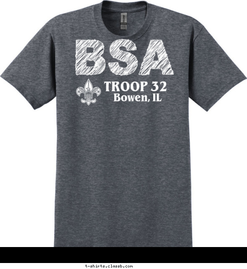 Bowen, IL TROOP 32 T-shirt Design 