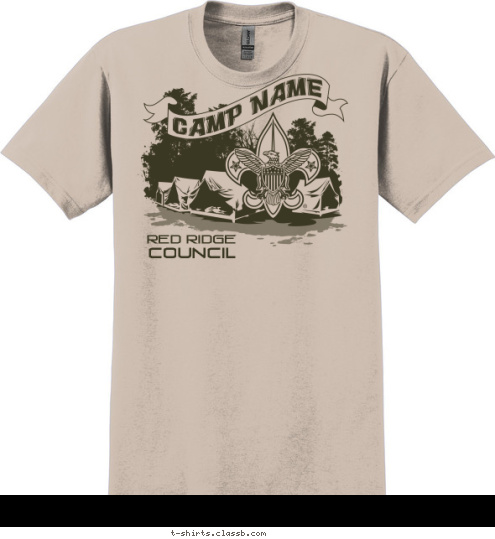 COUNCIL RED RIDGE T-shirt Design 